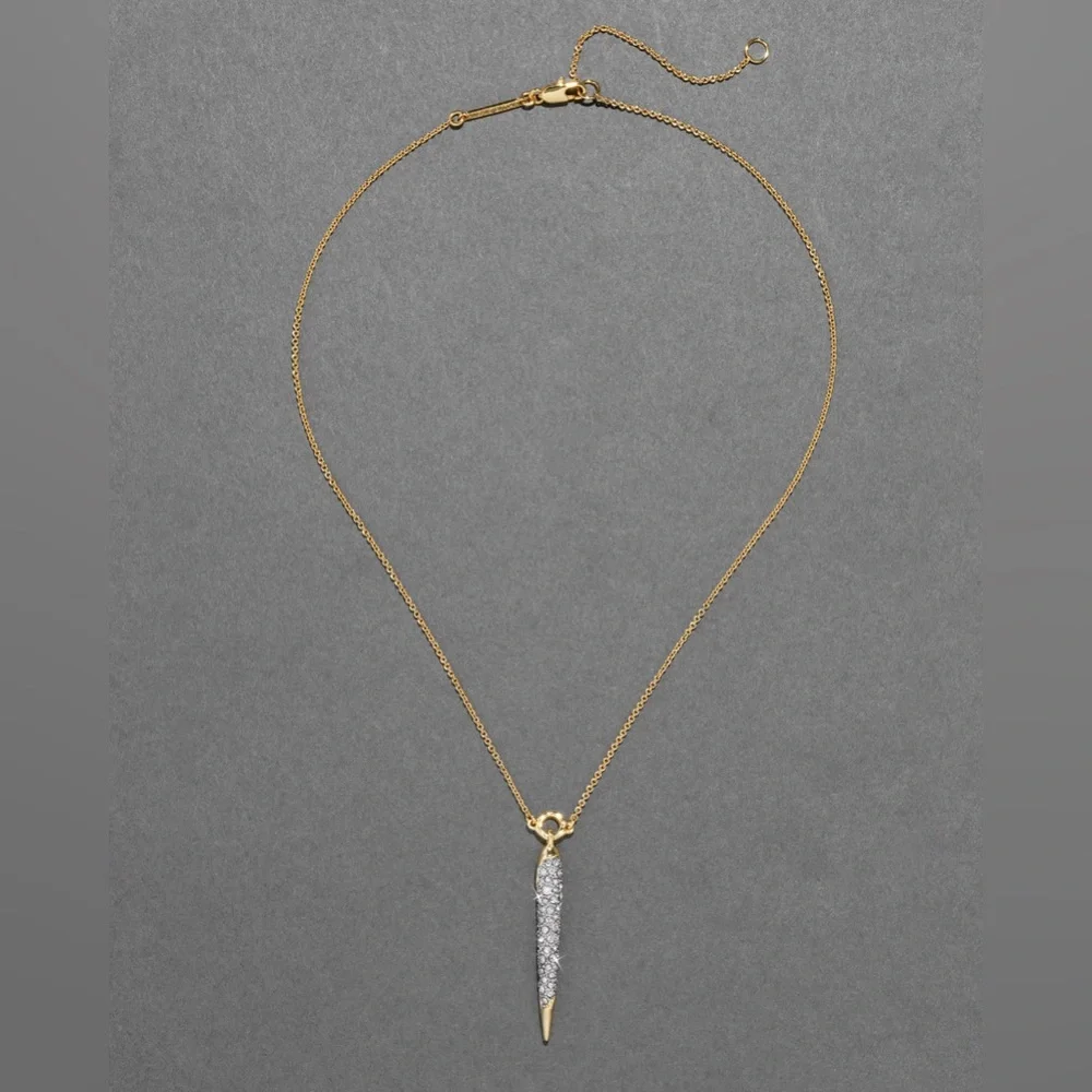 ALEXIS BITTAR • Solanales Gold Crystal Spear Necklace